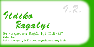 ildiko ragalyi business card